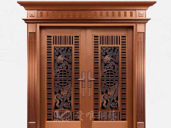廣東銅門(mén)廠家愛(ài)唯銅藝——鏤空透光通風(fēng)入戶(hù)銅門(mén)別墅銅門(mén)